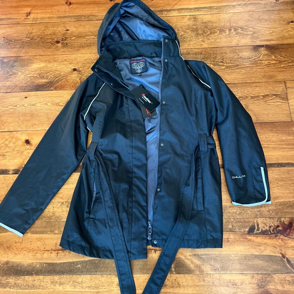 Chillax Black water resistant Jacket with Breathtex Lining sz M